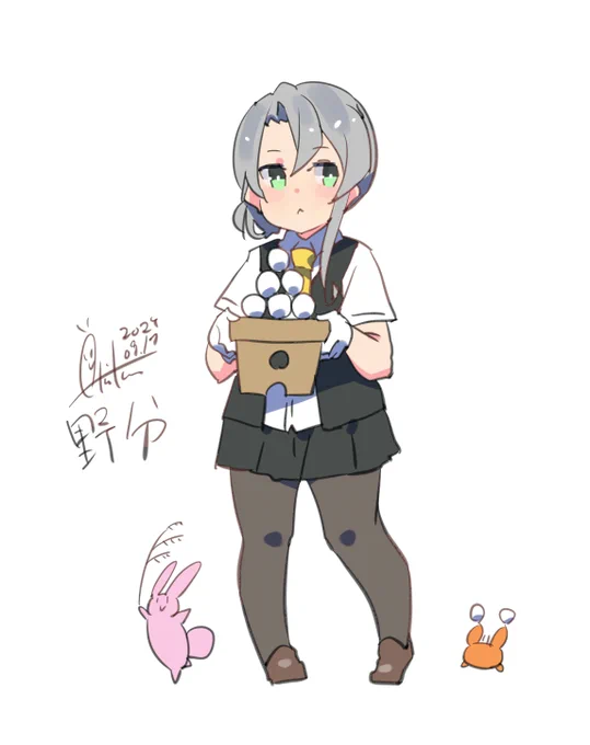 野分『いい感じですね』#艦これ #野分#艦これ版深夜の真剣お絵描き60分一本勝負#艦これ版真剣お絵描き60分一本勝負_20240917 