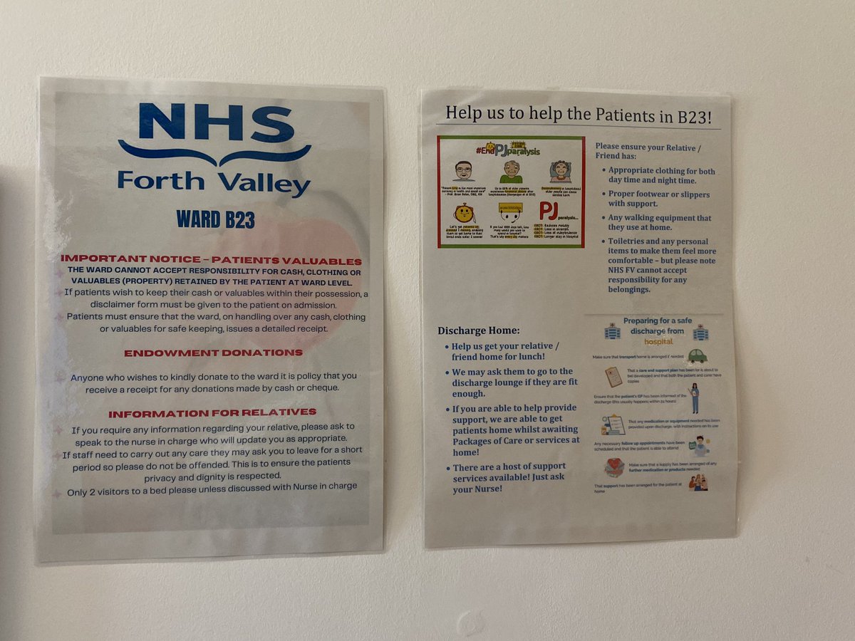 Updating the posters in B23! #endPJParalysis #earlydischarge #orthopaedics <a href="/NHSFVPE/">NHS FV Practice Education and Development</a> <a href="/fv_quality/">NHS Forth Valley Quality Team</a>  <a href="/MorvenJDunn/">Morven Dunn</a> <a href="/doug_high/">Doug High</a>