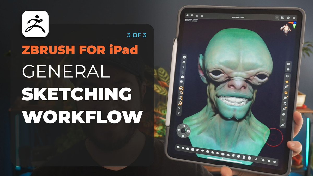The third video in the #ZBrush for iPad series is up! buff.ly/4ebnhJd Hope, you find it useful! Now I'll start with the Q&amp;As ;)