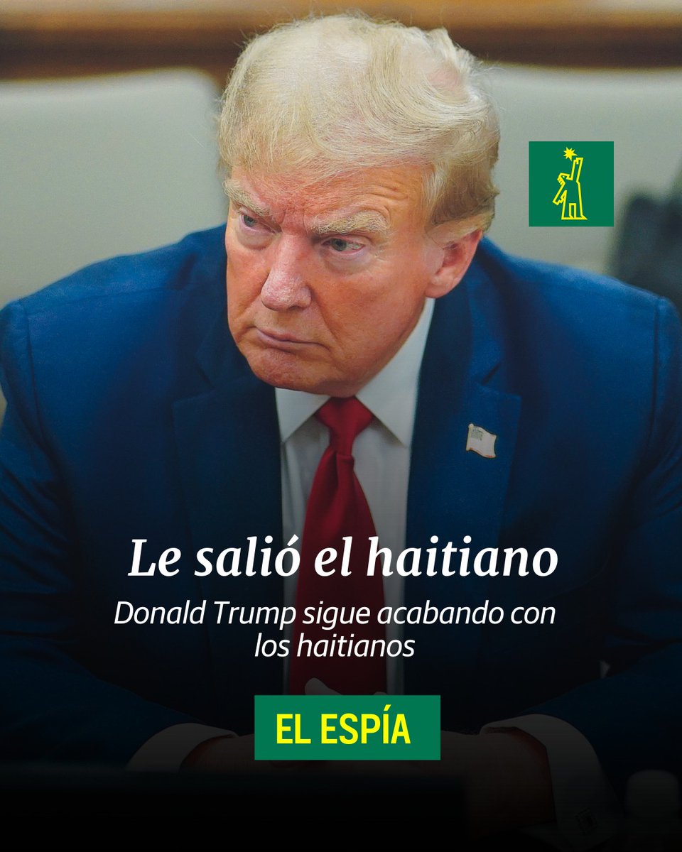 🖋 | #ElEspía|  Donald Trump sigue acabando con los haitianos y resulta que el fiscal del sur de la Florida, que lleva el caso del atentado en su contra, ¡nació en Puerto Príncipe!

🔗ow.ly/ErXA50ToNI8  

#DiarioLibre #PeriódicoLíder