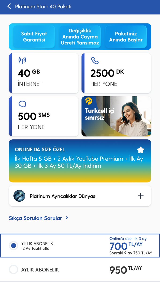 circassianstorm's tweet photo. Taahütüm bitecek. Taahhütlü fiyatı taahhütsüz fiyatından yüksek. Eski paketimin taahhütlü rakamı 250₺ 3 katı rakamına taahhütlü satmak istiyorlar. @Turkcell #OperatörSoygunu @TurkcellHizmet https://t.co/OWrtiuCiVJ
