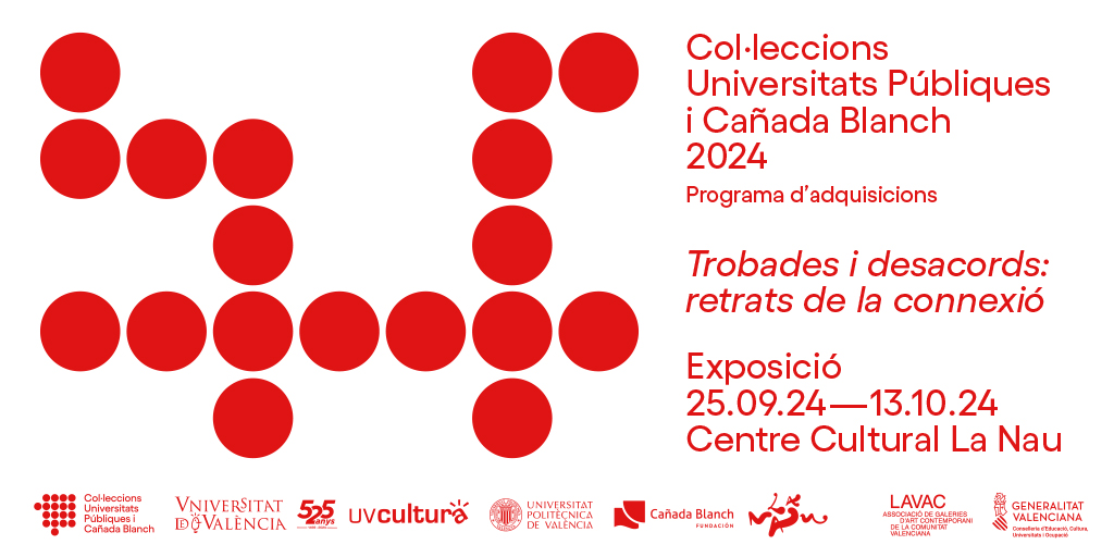 📢25/09 inaugurem l'exposició 𝗧𝗿𝗼𝗯𝗮𝗱𝗲𝘀 𝗶 𝗱𝗲𝘀𝗮𝗰𝗼𝗿𝗱𝘀: 𝗿𝗲𝘁𝗿𝗮𝘁𝘀 𝗱𝗲 𝗹𝗮 𝗰𝗼𝗻𝗻𝗲𝘅𝗶𝗼́! La mostra recull treball d'artistes d 18 galeries integrants de <a href="/VAC_La/">LAVAC</a> i inicia nova edició programa adquisicions Col·leccions Universitats Públiques i Cañada Blanch
