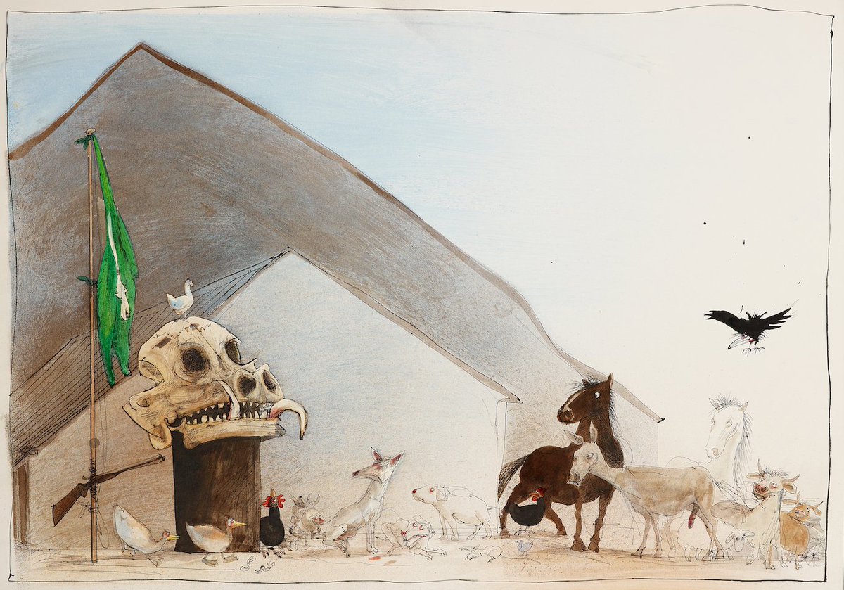 "All animals are equal, but some animals are more equal than others." 

#AnimalFarm #Orwell #RalphSteadman