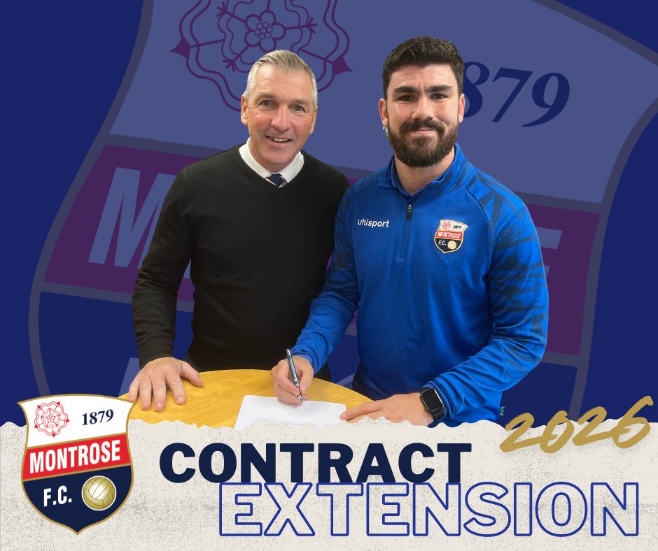 MontroseFC's tweet image. STEEVES AGREES FURTHER STAY AT LINKS PARK UNTIL 2026

Montrose FC have agreed a 12-month contract extension with Andy Steeves, keeping the defender at Links Park until the summer of 2026.

Full article montrosefc.co.uk/2024/09/17/ste…

Video Interview youtu.be/vUAVsVj7jW8