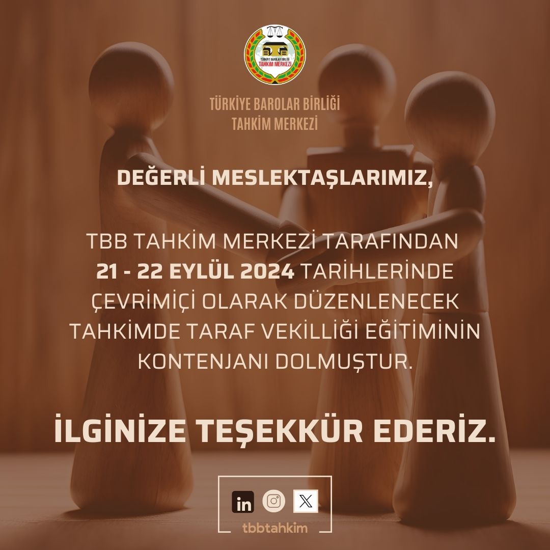 TBB Tahkim Merkezi (@tbbtahkim) on Twitter photo 