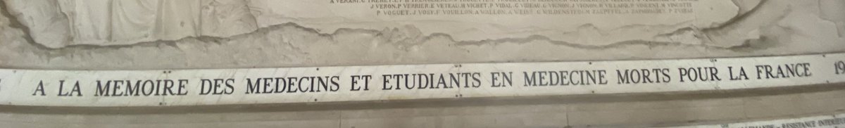 Marc Raynaud 🇫🇷 (@raynaud_maths) on Twitter photo Today, I stand at the war memorial at @Univ_Paris_Cite, dedicated to the physicians and medical students who gave their lives for France during WWI.
As we gather for #Banff2024, their sacrifices remind us of the commitment to saving lives.🕊️🇫🇷 #PITOR #UPCité <a href="/ParisTxGroup/">Paris Transplant Group</a> Today, I stand at the war memorial at @Univ_Paris_Cite, dedicated to the physicians and medical students who gave their lives for France during WWI.
As we gather for #Banff2024, their sacrifices remind us of the commitment to saving lives.🕊️🇫🇷 #PITOR #UPCité <a href="/ParisTxGroup/">Paris Transplant Group</a>