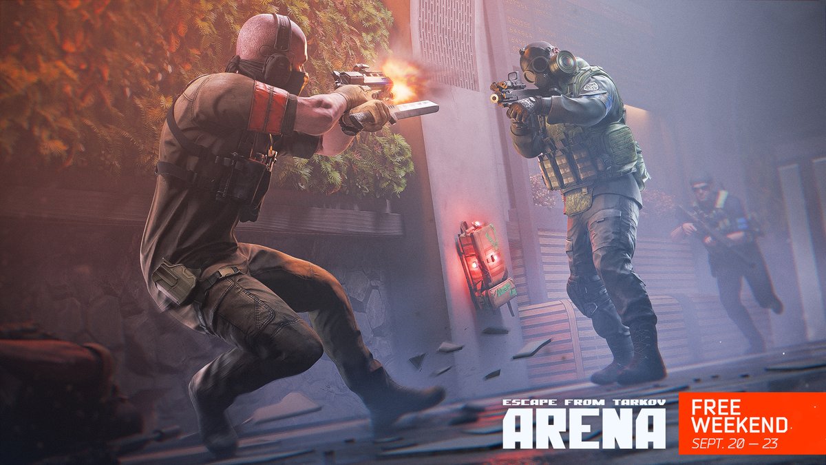 tarkovarena's tweet image. In anticipation of this year&apos;s @TwitchCon in San Diego, Battlestate Games announces the launch of the first free weekend in the Escape from Tarkov: Arena project&apos;s history.
#TarkovArena