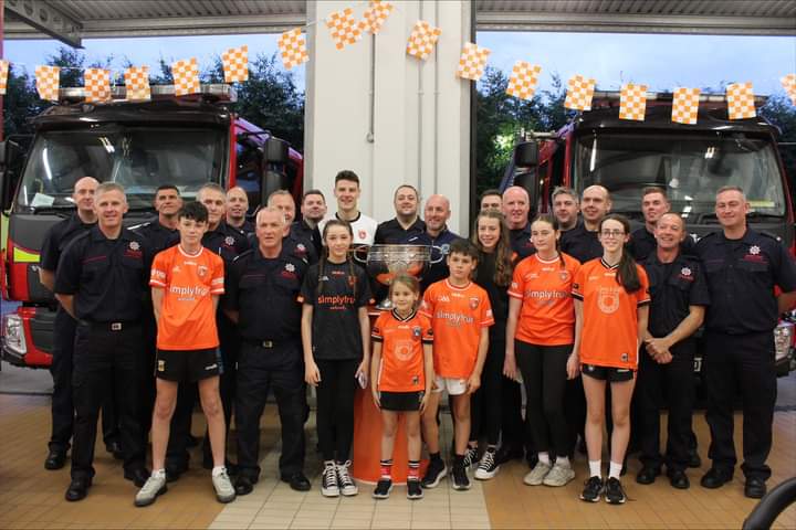 Our Firefighters personally donated to The Road Ahead Support Group yesterday evening. A charity to support those who have been affected by road traffic collisions in NI. A massive thank you to Niall Grimley who attended on behalf of the charity with a special guest appearance