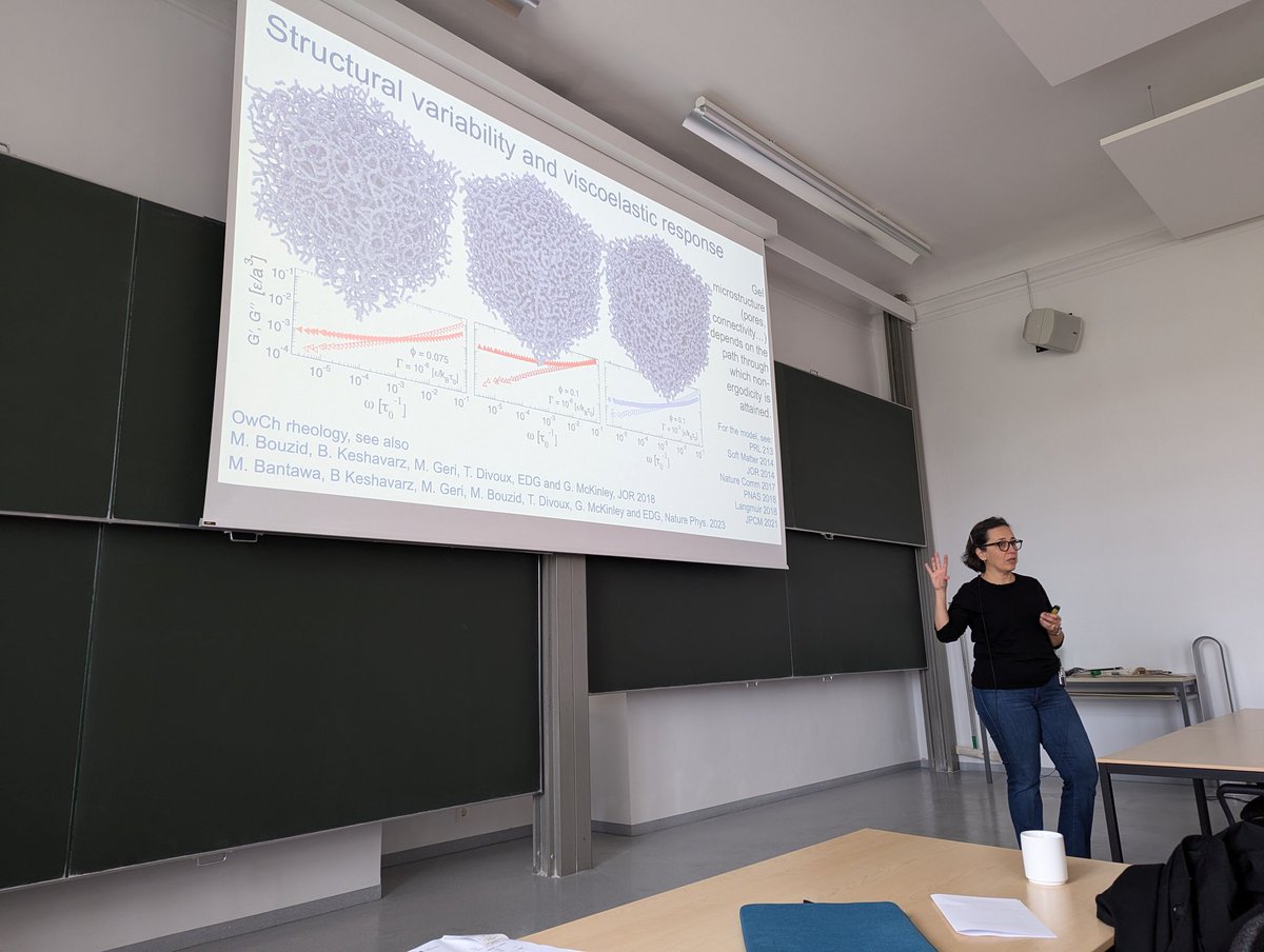Roberto Cerbino (@cerbino) on Twitter photo And today at <a href="/ESIVienna/">Erwin Schrödinger Institute</a> our organizer <a href="/emanueladelgado/">Emanuela Del Gado</a> managed to get so many questions from the audience that we needed to interrupt her talk on soft particulate networks and get the second part of the story after lunch And today at <a href="/ESIVienna/">Erwin Schrödinger Institute</a> our organizer <a href="/emanueladelgado/">Emanuela Del Gado</a> managed to get so many questions from the audience that we needed to interrupt her talk on soft particulate networks and get the second part of the story after lunch