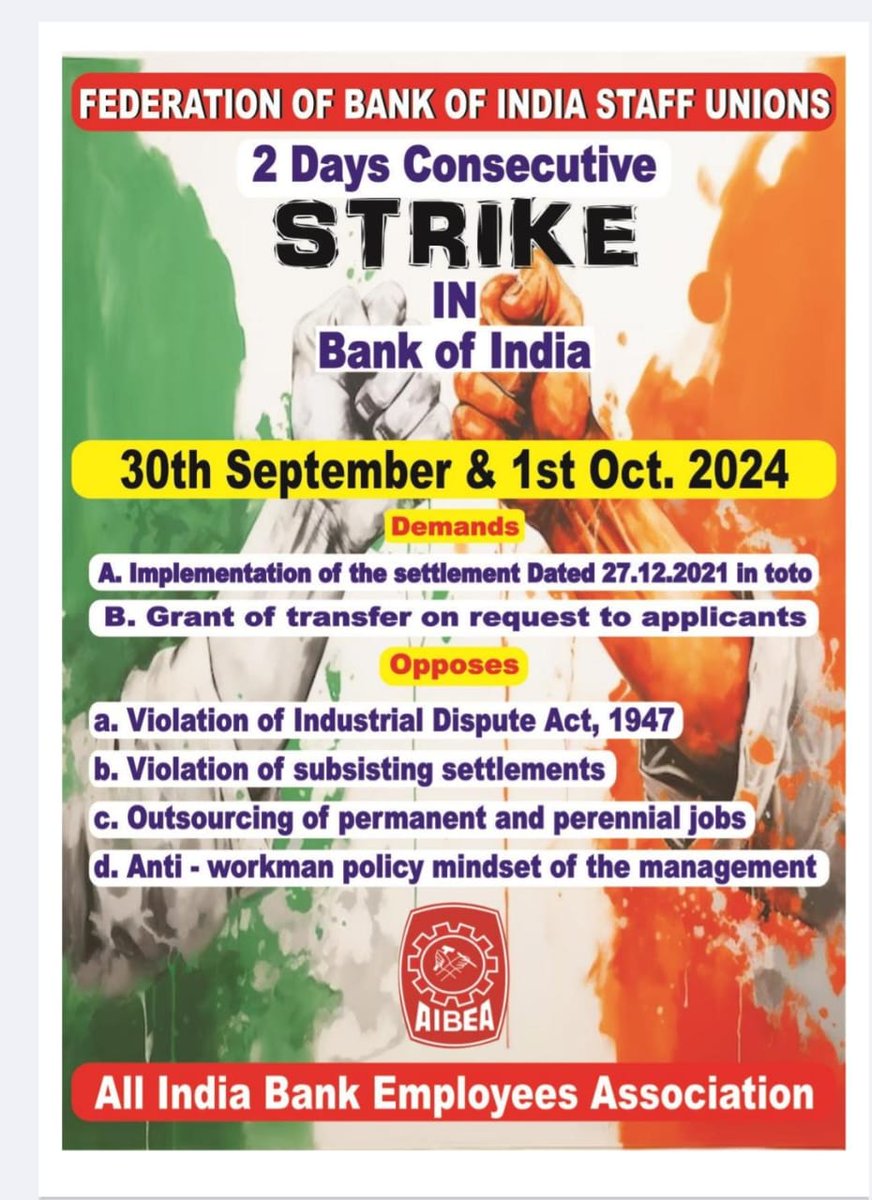 FOBOISU calls upon members to make strike a thunderous success. 
June ke lies lado
Ladner ke lies Jio
Late rahe, samman se June ke lies.