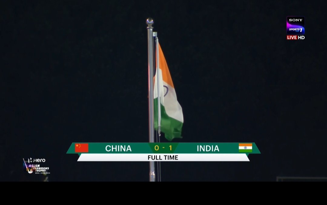 INDIA FLAG AT THE TOP IN THE CHINA ✨

We are Asian Champions 🏆💙