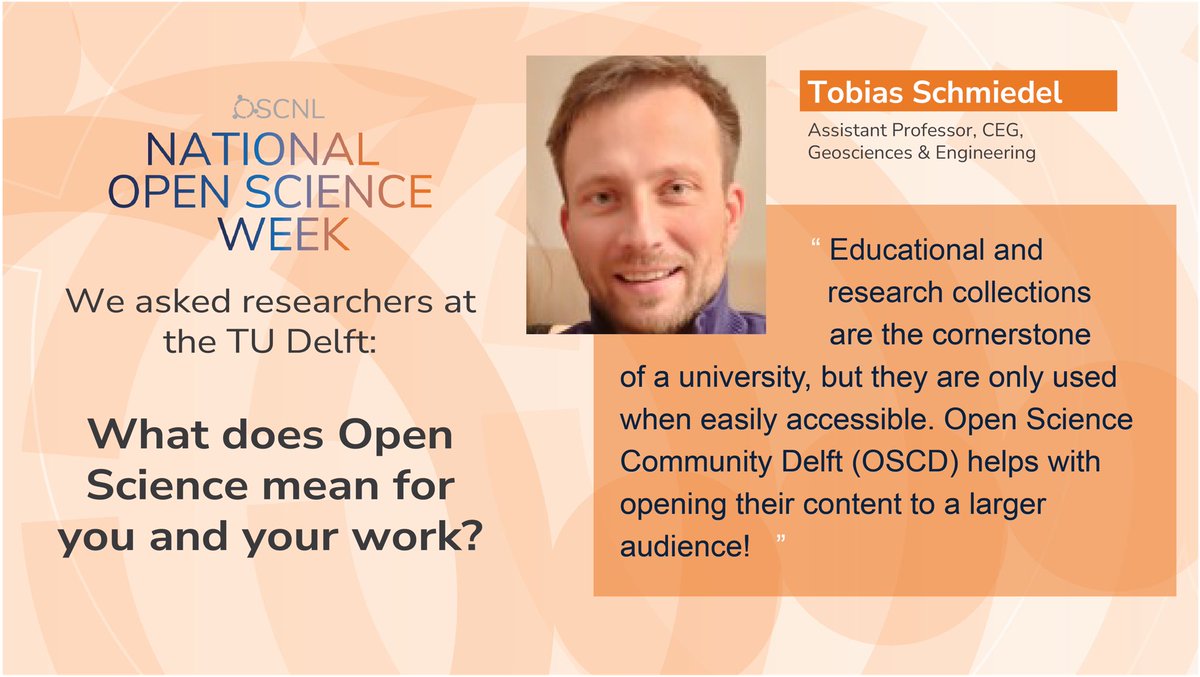tudelftlibrary's tweet image. “Open Science Community Delft (#OSCD) helps with opening their content to a larger audience!” Join them during the #OpenScienceWeek to see how the #OpenScienceCommunity makes a difference and learn how you can contribute! edu.nl/euf9v

#TUDelft #OpenAccess #TUDelftCEG