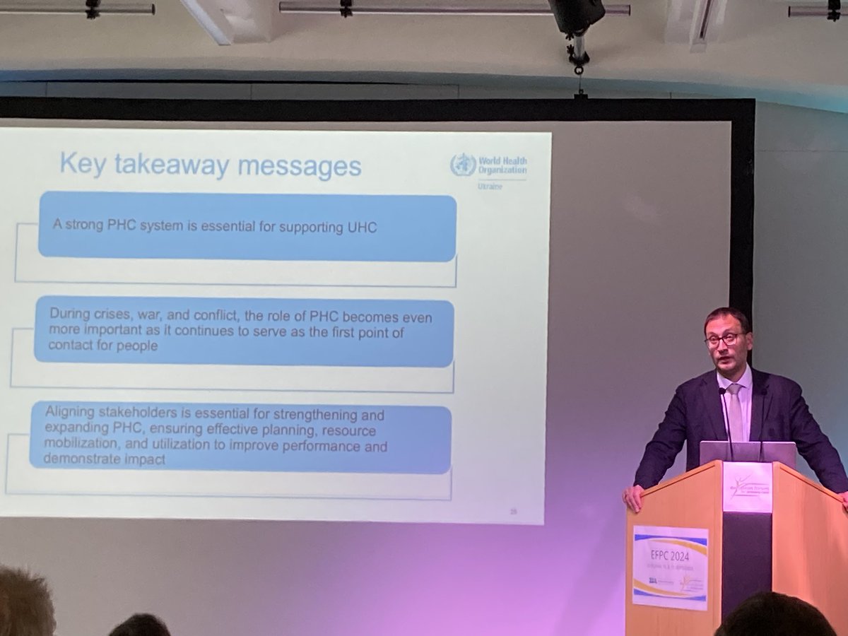 Great Keynote and Takeaway messages by <a href="/HabichtJarno/">Jarno Habicht</a> at @PrimaryCare4um