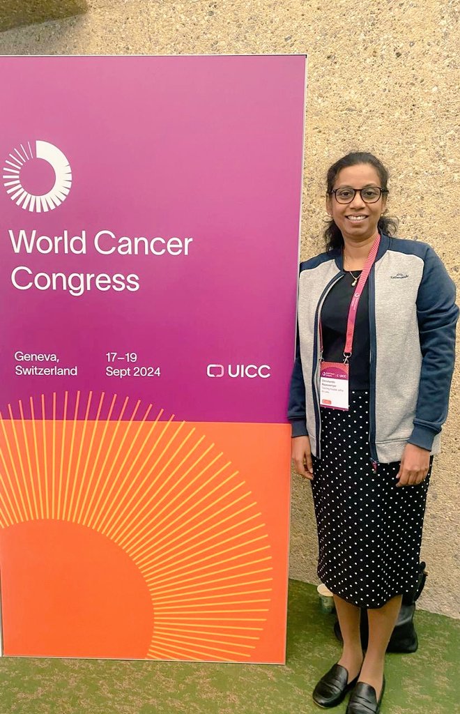 Happening this week at the World Cancer Congress: Thrilled to have our collaborator, Dr. Chrishanthi Rajasooriyar from Tellipalai Cancer Hospital, presenting our #qualitative study on breast surgical decision making in Northern Province, Sri Lanka. #GlobalSurgery #BreastOncology