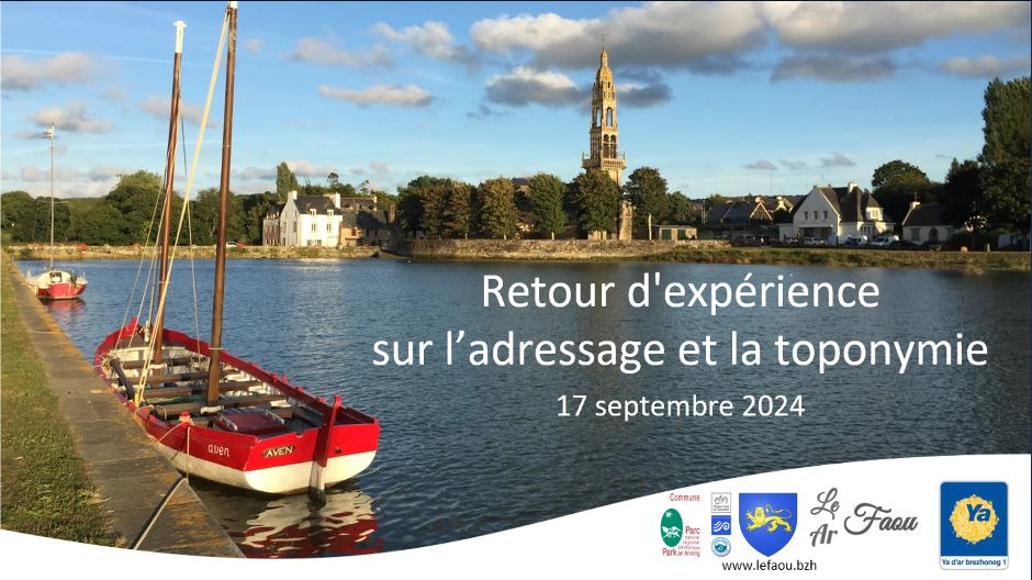 Conserver la toponymie et adresser sa commune, c'est possible !

Démonstration ce matin lors du webinaire #3 organisé par <a href="/geobretagne/">GéoBretagne</a> <a href="/megalisbretagne/">Mégalis Bretagne</a> <a href="/OPAB_OPLB/">Ofis Publik ar Brezhoneg | Actualités</a> 
🤝 avec les témoignages très riches des communes du Faou et du Spézet