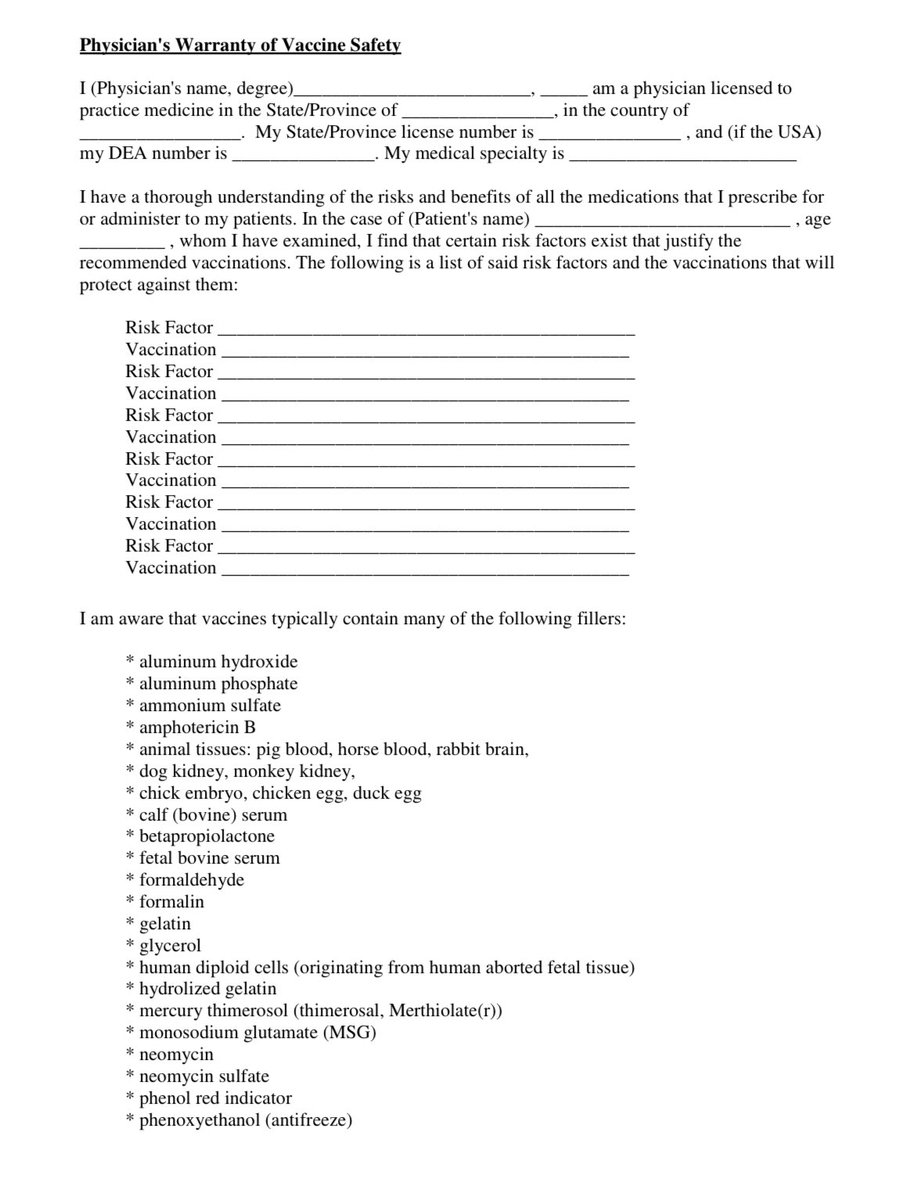 kacdnp91's tweet image. Here is a document you can take to your physician in regards to vaccinations.