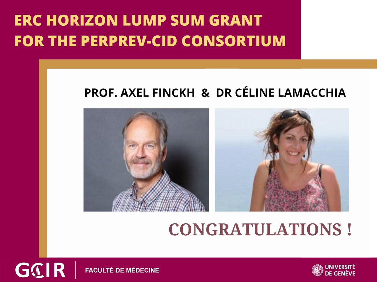 GCIR_Unige's tweet photo. Excited to announce ERC Horizon LS grant to GCIR Pr Axel Finckh & Dr Céline Lamacchia within the #PerPrevCID Consortium! They’re developing early tools for #RheumatoidArthritis and #IBD to predict onset, adjust treatments & prevent disease progression!
🔗https://t.co/hxurEeGyyy🏅 https://t.co/flWmLeTZxa