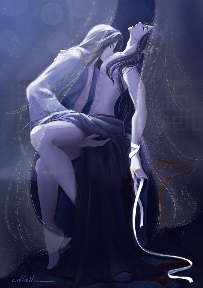 I want to wish you a joyful Mid-Autumn Festival filled with moonlight and happiness🧡🍂🍁✨🏮I didn't have time to draw anything autumnal, so let there be Wangxian under the moon))
. 
#MDZS #MidAutumnFestival #WangXian #MoDaoZuShi #chinesenovels