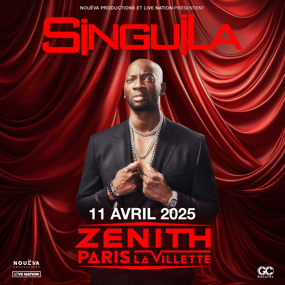 Après 2 concerts exceptionnels à l’Olympia, <a href="/SinguilaMusic/">Singuila</a> vous donne rendez-vous de 11 Avril 2025 au Zénith de Paris. 

Billetterie ouverte ce mercredi 18 septembre à 12h00 👉🏿 tinyurl.com/singuila-zenit…