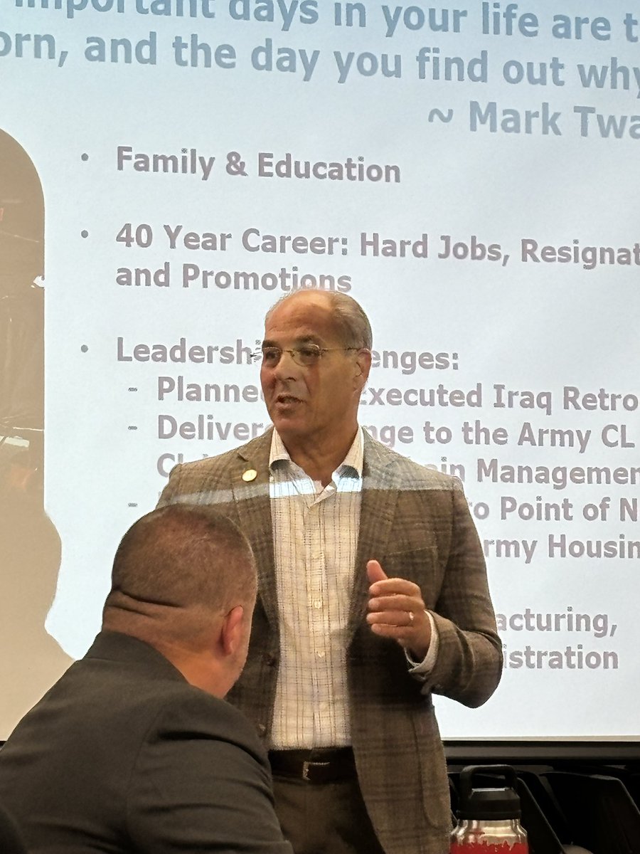 General Gus Perna sharing with CGCSC admin staff …. Relationships, coaching people and taking care of others …. His path to success as a 4 Star General! Excellent leadership traits! #E3CG