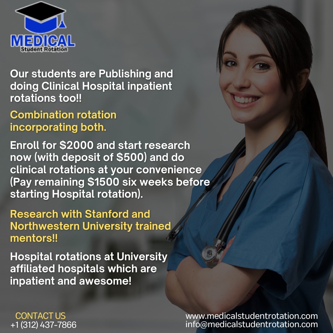 Embark on immersive hospital-based rotations with all-inclusive perks! From daily transportation to home-cooked meals, experience hands-on learning at renowned institutions like Silver Cross, University of Chicago, and more.