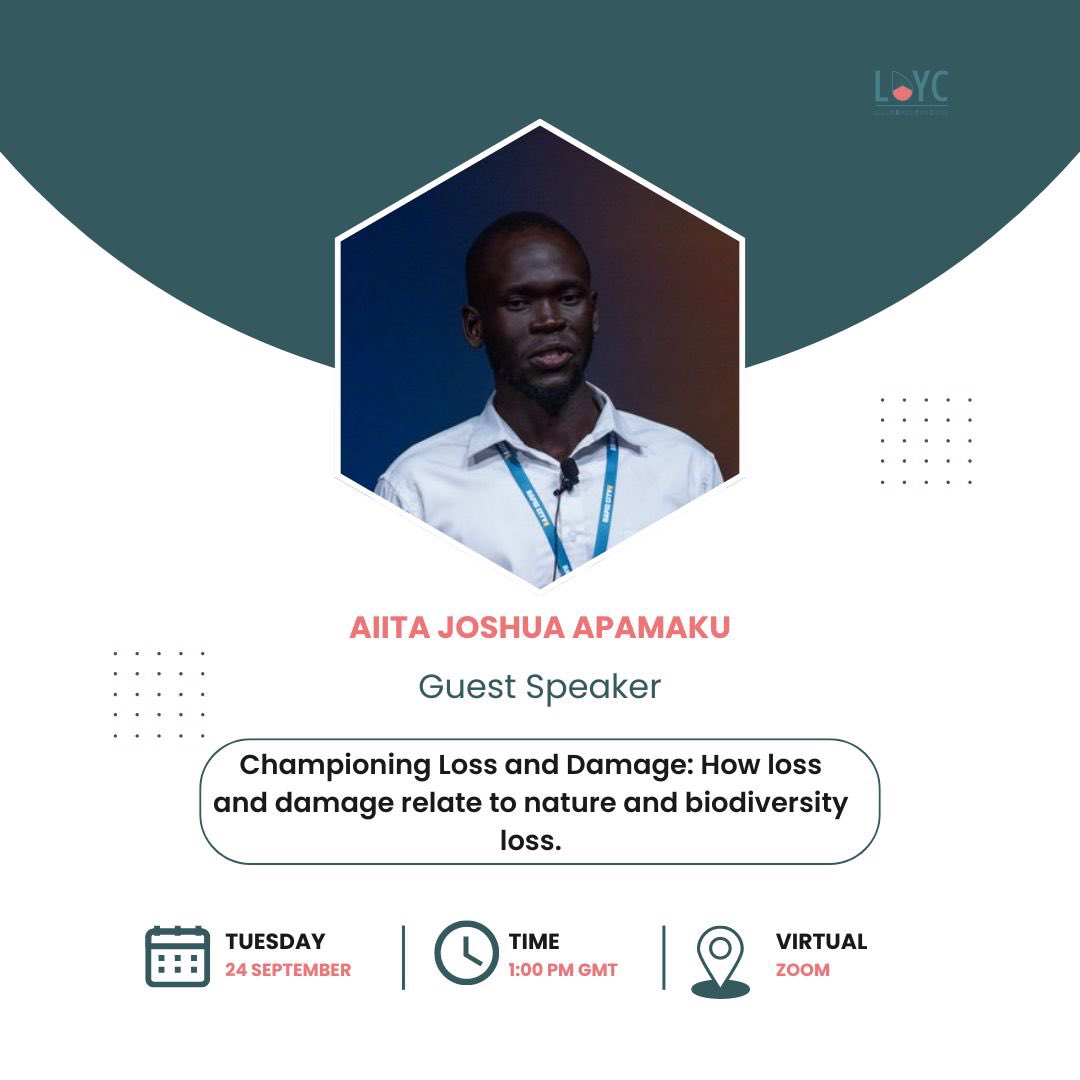 📢 What’s at Stake for COP16? 
Join us as we unpack the interlinkages of biodiversity &amp; #LossAndDamage and how it’s central to the upcoming #COP16 talks. Let’s empower youth to raise their voices &amp; drive change

Register here: bit.ly/3BgbfQ2