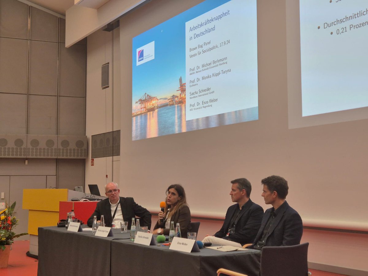 HWWI (@hwwihamburg) on Twitter photo Vielen Dank an Prof. <a href="/monikaturyna/">Prof. Monika Köppl Turyna</a>, Sascha Schneider und Prof. Dr. Enzo Weber für die spannende Diskussion zum Thema "#Arbeitskräfteknappheit in Deutschland (und Österreich)"! <a href="/MichaBerlemann/">Michael Berlemann</a> <a href="/HWWIHamburg/">HWWI</a> <a href="/HSUHamburg/">HSU Hamburg</a> <a href="/VfS_econ/">Verein für Socialpolitik</a> #VfS_conference2024 #EconTwitter #HWWI Vielen Dank an Prof. <a href="/monikaturyna/">Prof. Monika Köppl Turyna</a>, Sascha Schneider und Prof. Dr. Enzo Weber für die spannende Diskussion zum Thema "#Arbeitskräfteknappheit in Deutschland (und Österreich)"! <a href="/MichaBerlemann/">Michael Berlemann</a> <a href="/HWWIHamburg/">HWWI</a> <a href="/HSUHamburg/">HSU Hamburg</a> <a href="/VfS_econ/">Verein für Socialpolitik</a> #VfS_conference2024 #EconTwitter #HWWI