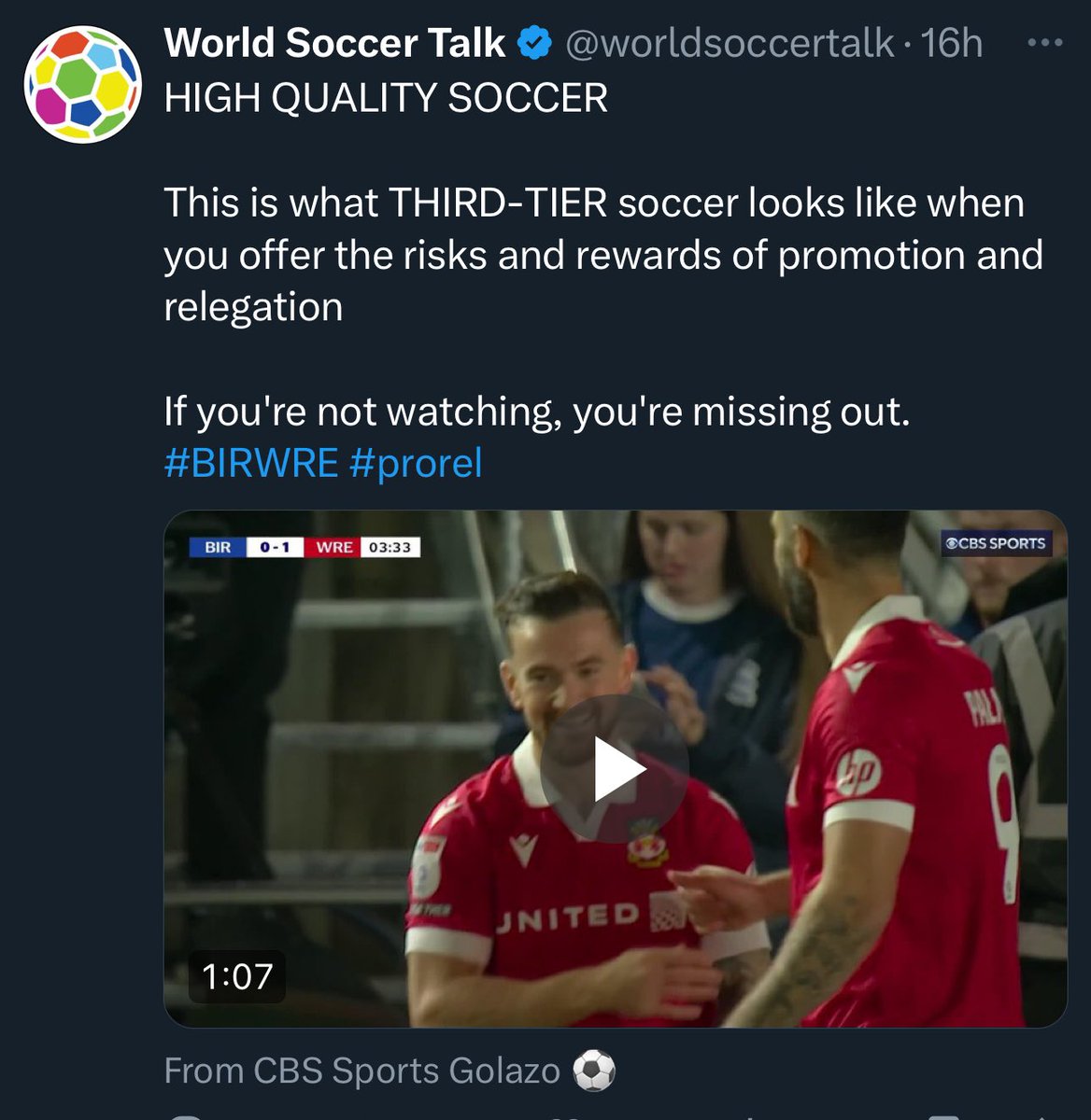 WSTPitchbot's tweet image. Run of the mill set piece goals are only possible with #ProRel