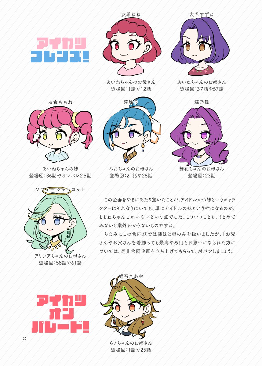 これはファミカツ！創作における資料になる話数の早見表。是非活用してくれよな。