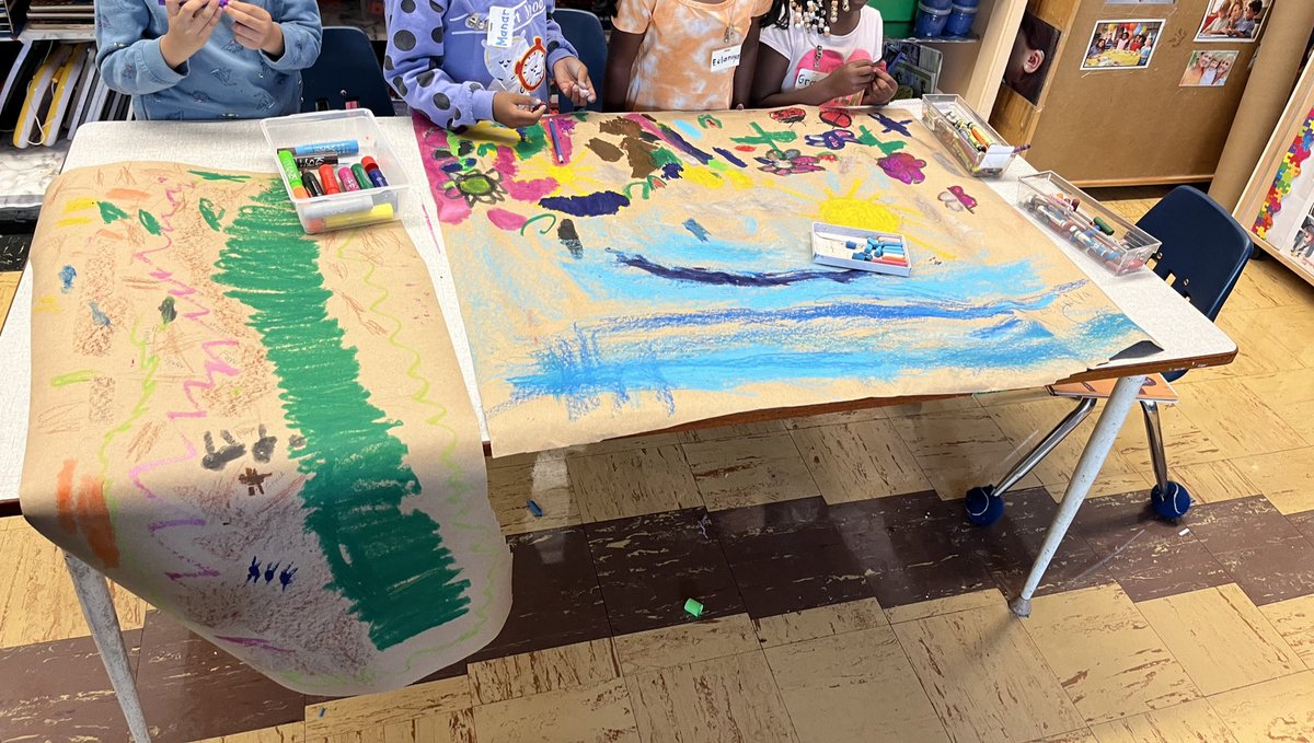 Day 7 Snapshots: Room 107 kindergarten students anticipating what they will see in their first visit at our community garden
