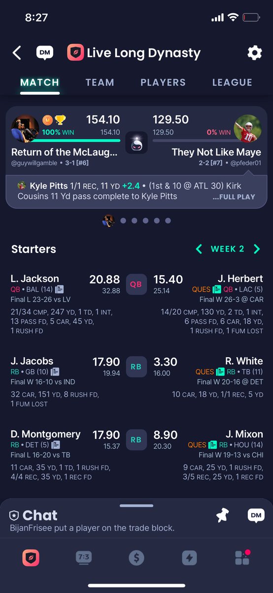 guywillgamble's tweet image. Moral of the story - Don’t leave it up to Kyle Pitts 🤣🤣