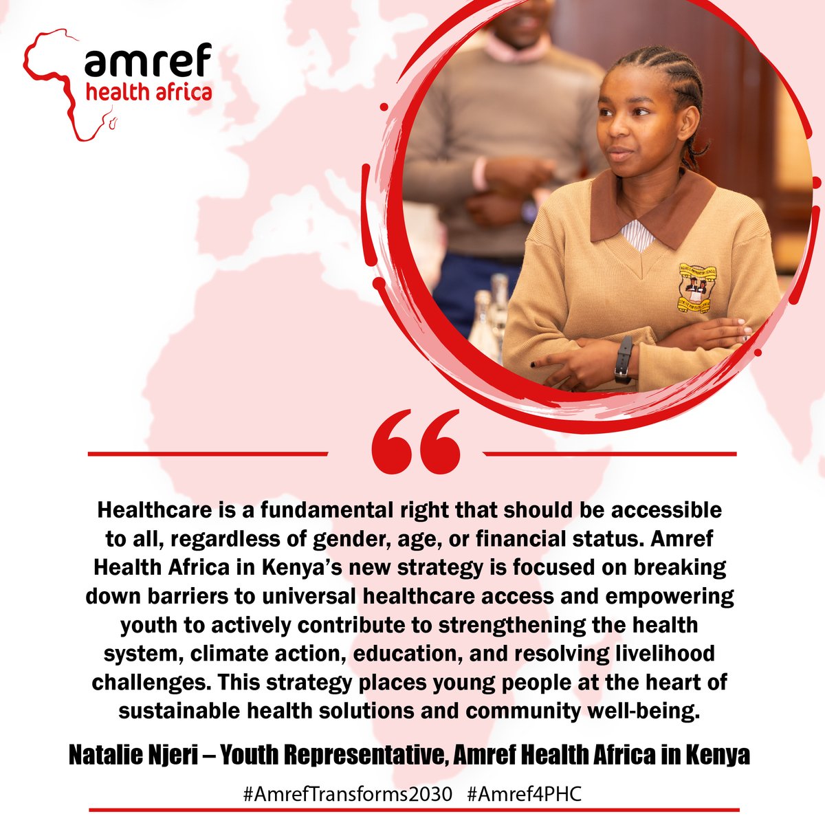 Amref_Kenya's tweet photo. π¨ #DYK. Only 46% of the youth in π°πͺ have the power to make their own healthcare decisions? To truly achieve Primary Healthcare in the country, we need at least 75% of our youth to take control of their health. Letβs empower the next generation! #AmrefTransforms2030 #AfyaBoraNyumbani #Amref4PHC