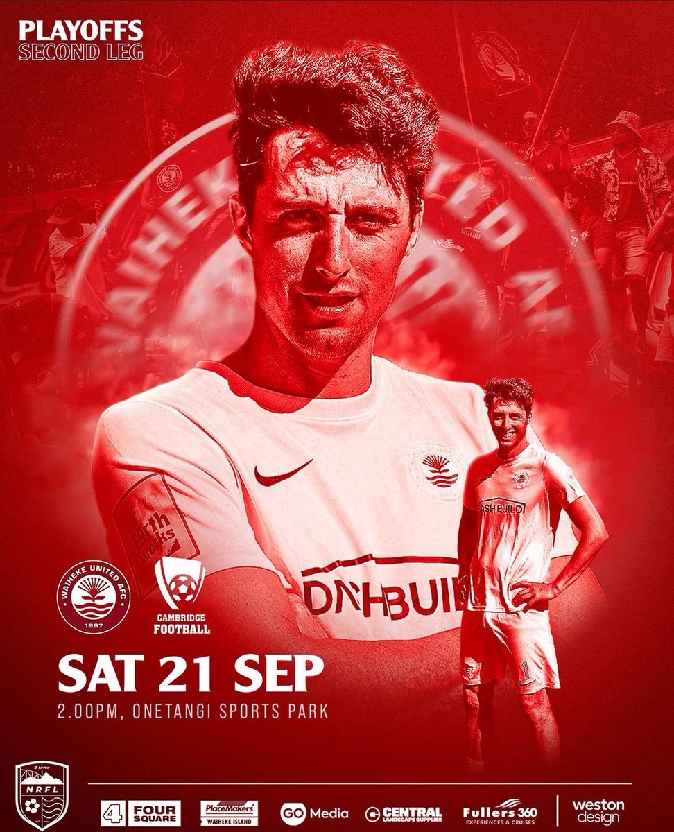 Waiheke United AFC (@waihekeunited) on Twitter photo This is going to be HUGE!
Second leg of playoff against <a href="/RedsCambridge/">CambridgeFC</a> (1-0)
Vamo Waihe! ๐ด๐ด
<a href="/LOTTONRFL/">LOTTO NRFL</a> This is going to be HUGE!
Second leg of playoff against <a href="/RedsCambridge/">CambridgeFC</a> (1-0)
Vamo Waihe! ๐ด๐ด
<a href="/LOTTONRFL/">LOTTO NRFL</a>
