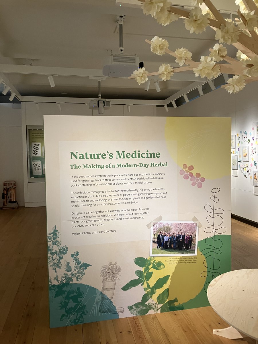 RHSLibraries's tweet image. Now open at @RHSWisley: Nature&apos;s Medicine - The Making of a Modern-Day Herbal 🌱 

Co-created by @WaltonCharity volunteers, creative practitioner Anna Jones, and the RHS, this exhibition explores mental and physical wellbeing benefits of gardening.

rhs.org.uk/gardens/wisley…
