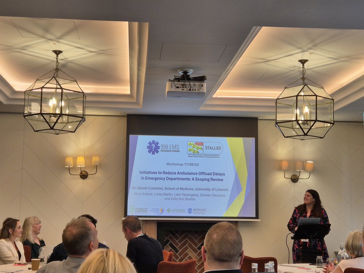 Michelle O'Toole (@mrsot13) on Twitter photo Day 1 of <a href="/999EMSRF/">999EMSResearchForum</a> conference. Our very own <a href="/CumminsNM/">Dr. Niamh Cummins</a> <a href="/IPERN999/">Irish Paramedicine Education & Research Network</a> shares collaborative review details on ambulance handover/offload delays. ๐ฎ๐ช doing more poorly in comparison to ๐ฌ๐ง colleagues. #Stalled #ipern #999emsrf24 #triplecrown Day 1 of <a href="/999EMSRF/">999EMSResearchForum</a> conference. Our very own <a href="/CumminsNM/">Dr. Niamh Cummins</a> <a href="/IPERN999/">Irish Paramedicine Education & Research Network</a> shares collaborative review details on ambulance handover/offload delays. ๐ฎ๐ช doing more poorly in comparison to ๐ฌ๐ง colleagues. #Stalled #ipern #999emsrf24 #triplecrown