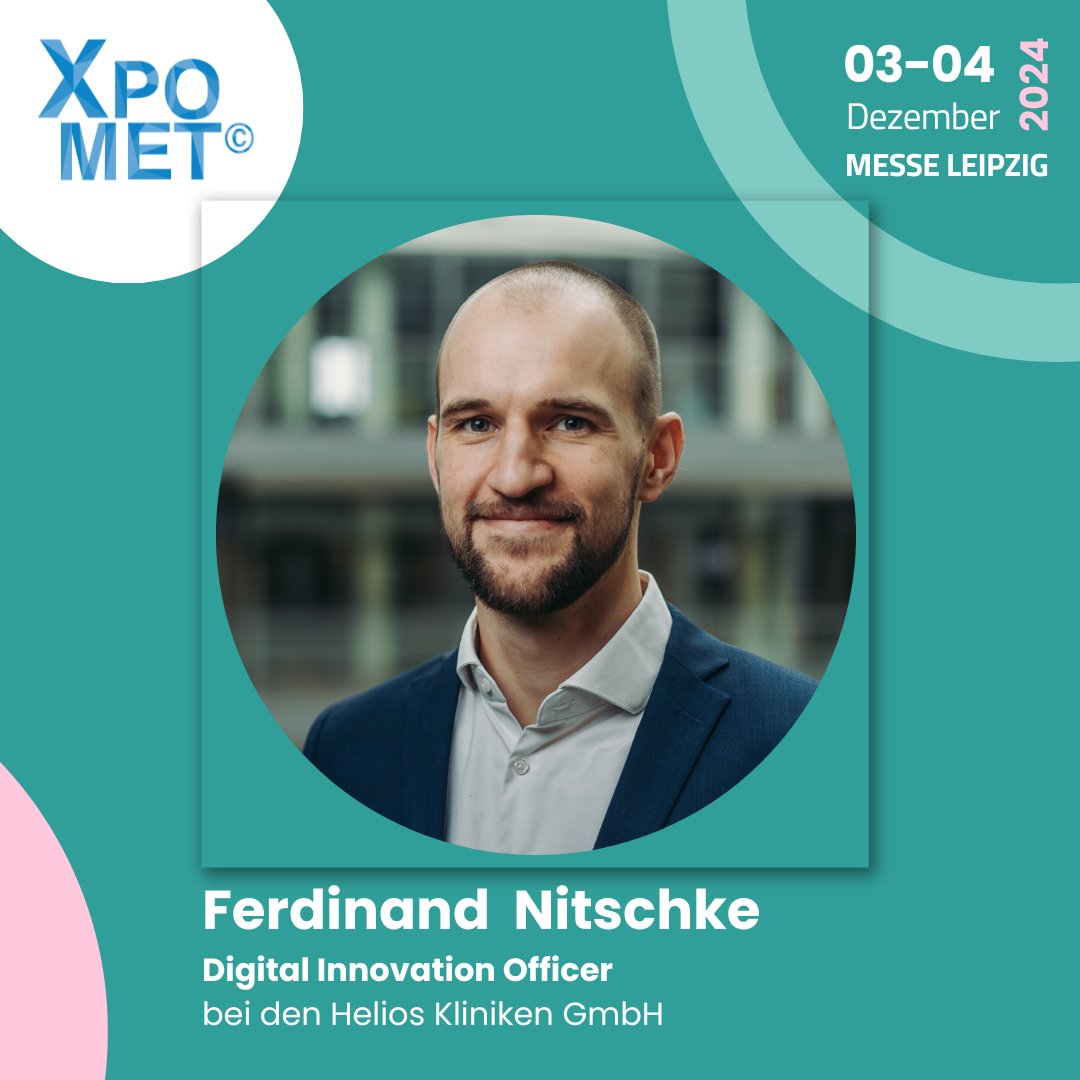 🔥Speaker Spotlight: Ferdinand Nitschke, Digital Innovation Officer bei Helios Kliniken GmbH🔥
Mit Erfahrung in Digitalisierung und Medizintechnik bietet er spannende Einblicke in die digitale Vernetzung im Gesundheitswesen.
XPOMET 2024 Tickets
#XPOMET #DigitalHealth #Healthcare