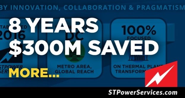 StpscPower's tweet image. ST Power Services is  celebrating 8 years! Since 2016, we’ve completed 60 projects and delivered  $300 million in savings to gas-fired power plants: stpowerservices.com/power-services…