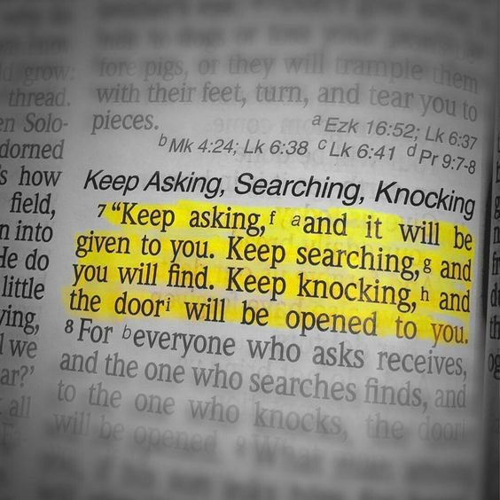 Matthew 7:7