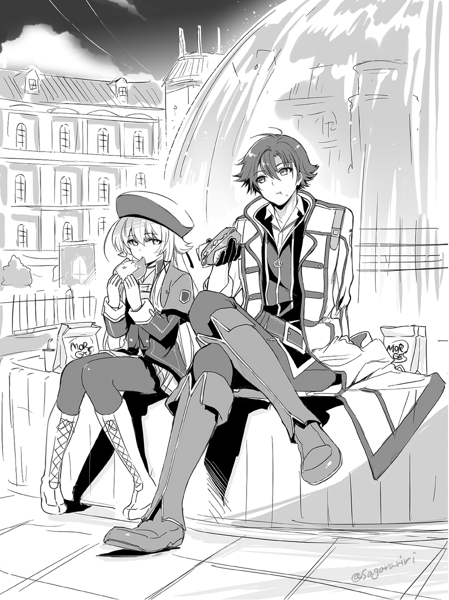 リィン教官とアルティナ絵
#閃の軌跡 #界の軌跡 #軌跡シリーズ 