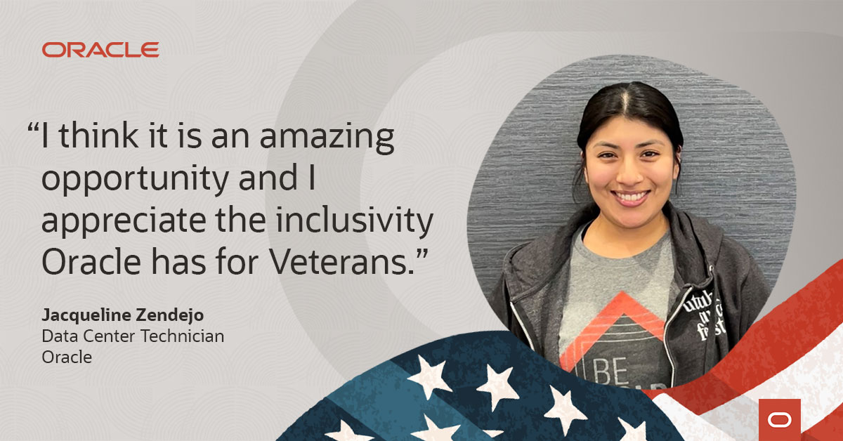 Data center careers are heating up! Jacqueline has thrived as a data center technician at Oracle. See why social.ora.cl/6015o1Y2S