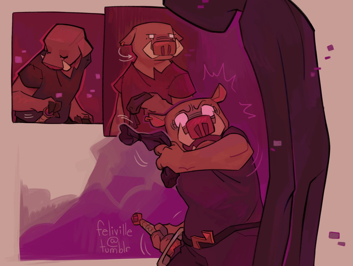 feliville's tweet image. Scavenger Hunting #minecraft #minecraftcomic #minecraftfanart #comic