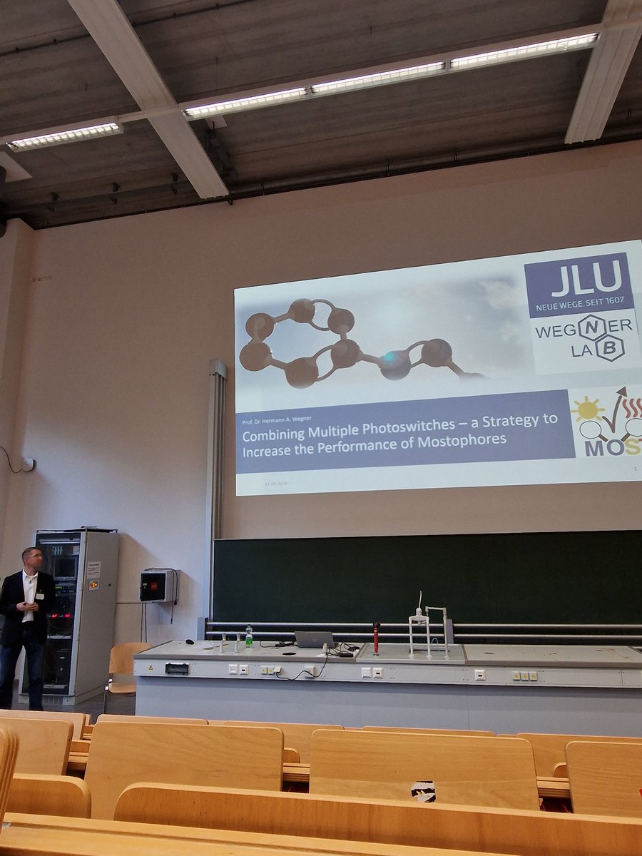 MOST is well presented at the 29th Lecture Conference on Photochemistry (LCP 2024). Prof. Wegner gave a talk about Azobenzenes as Photoswitches. Zarah Hussain presented a poster in behalt of the same topic.

#chemistry #conference #poster #science #scientificposter #solarenergy