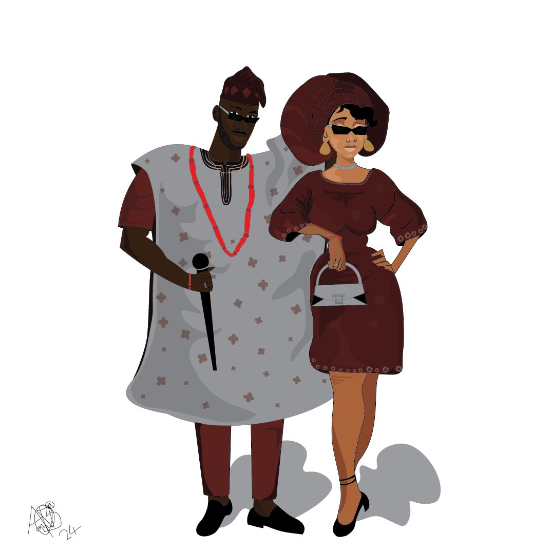 PaintMachines's tweet photo. Digital Illustration 

Title : OKO ATI IYAWO (husband and wife)

#paintmachines #art #digitalart https://t.co/JXwg2bk9TH