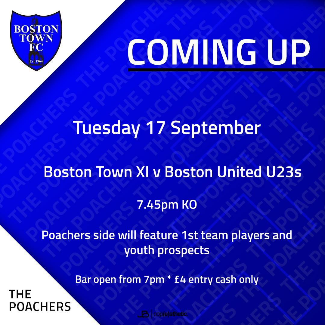 Don't forget there's bonus action at the Mortgages For You Stadium tonight as a Poachers XI entertain <a href="/bostonunited/">Boston United</a> U23s