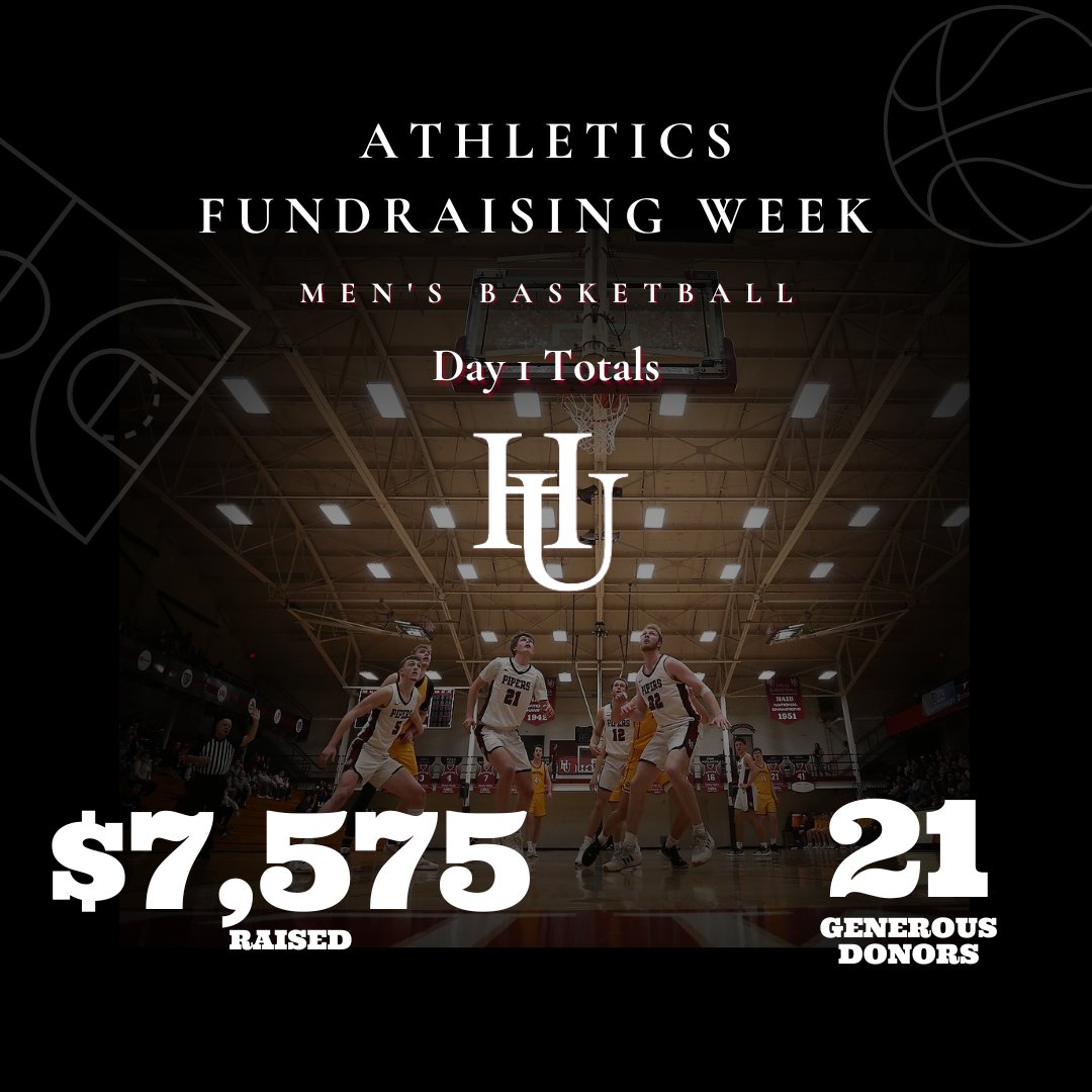 Day 1 of Athletics Fundraising Week was BIG!
Today we need 10 NEW Donors to show their support for Hamline Basketball! Click the link to GIVE NOW 👇
givecampus.com/campaigns/4932…