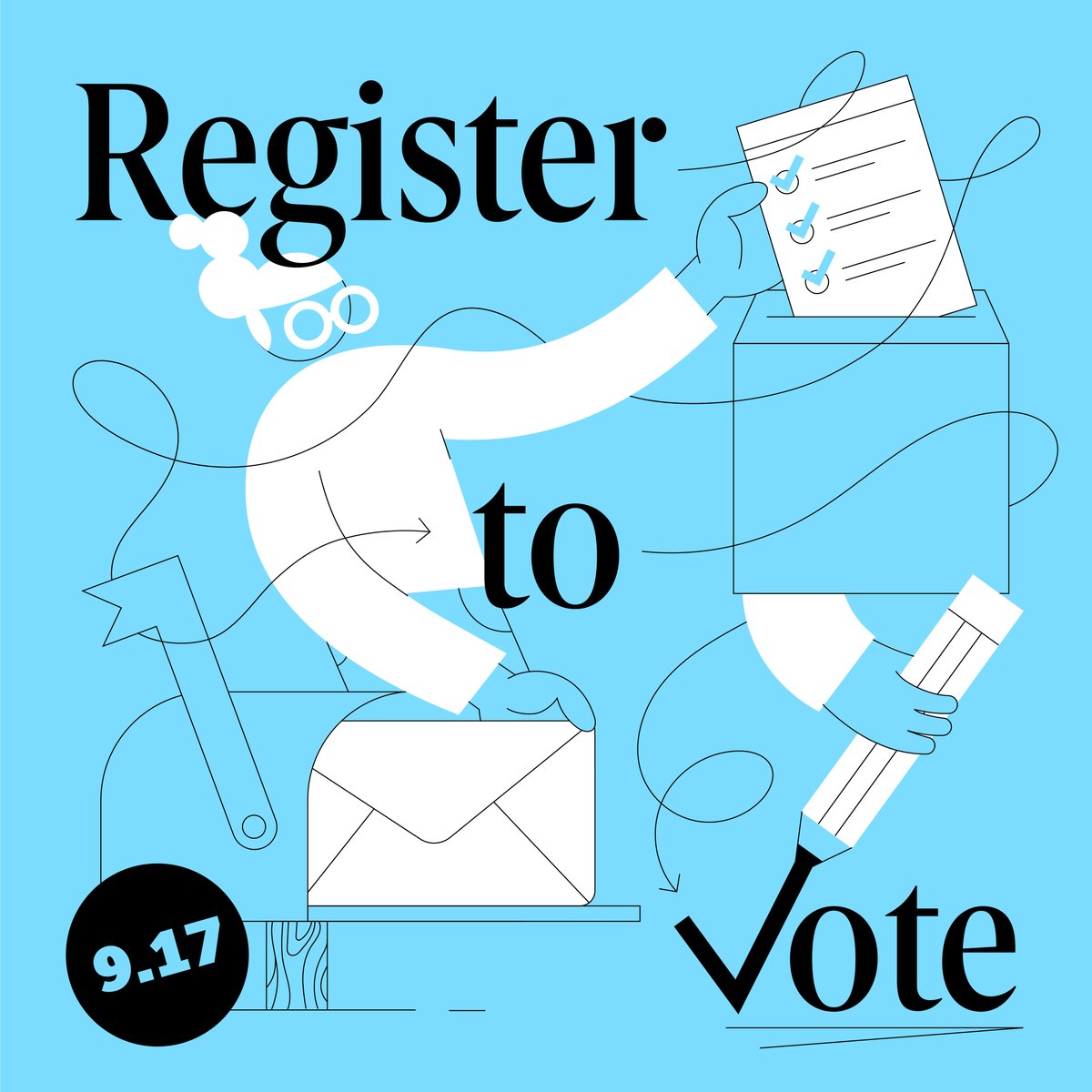 ForsMarsh's tweet photo. Today is National Voter Registration Day! For democracy to serve everyone, it must include everyone.

We’re proud to partner with @EACgov on the Election Admin &amp; Voting Survey, keeping U.S. elections secure to shape our democracy.

Your vote is your voice - let it be heard! #Vote https://t.co/nKYp5trDTm