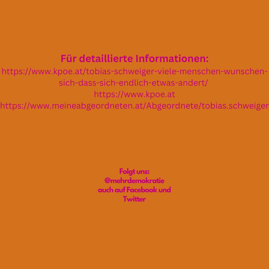 Wer ist Tobias Schweiger?(2/2)
#wahl #wahlen #Wahlen2024 #nationalwahl #nationalrat #Nationalratswahl #Superwahljahr #wahlberechtigung #schweiger #kpö #vote #voting #meinung #mitgestaltung #beteiligung #partizipation #teilnahme #NutzedeineStimme