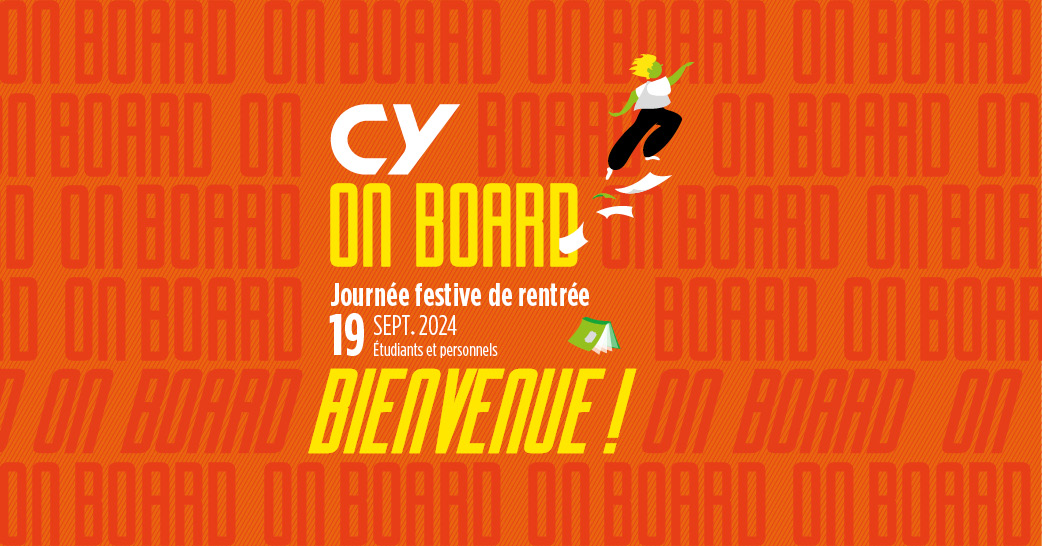 📅 #SaveTheDate | Jeudi 19 septembre, ne manquez pas notre événement de #rentrée CY On Board ! De nombreuses animations seront proposées sur le site des Chênes à partir de 11h ✅

📌Découvrez le programme de la journée : bit.ly/CYOnBoard2024