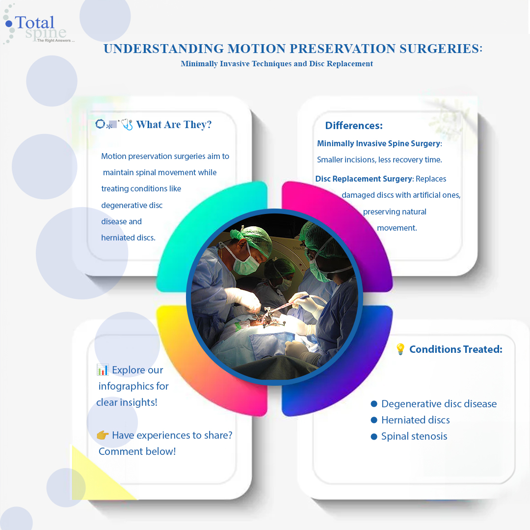 TotalSpine_in's tweet photo. Discover Motion Preservation Surgeries with Dr. Parthasarathy Srinivasan! 💼🔍
 Learn about minimally invasive techniques &amp; disc replacements for better spine health! 🌟 
Follow #TotalSpine for expert care &amp; updates!#MotionPreservation #SpineSurgery #DiscReplacement #SpineHealth https://t.co/tPIcWNurQI