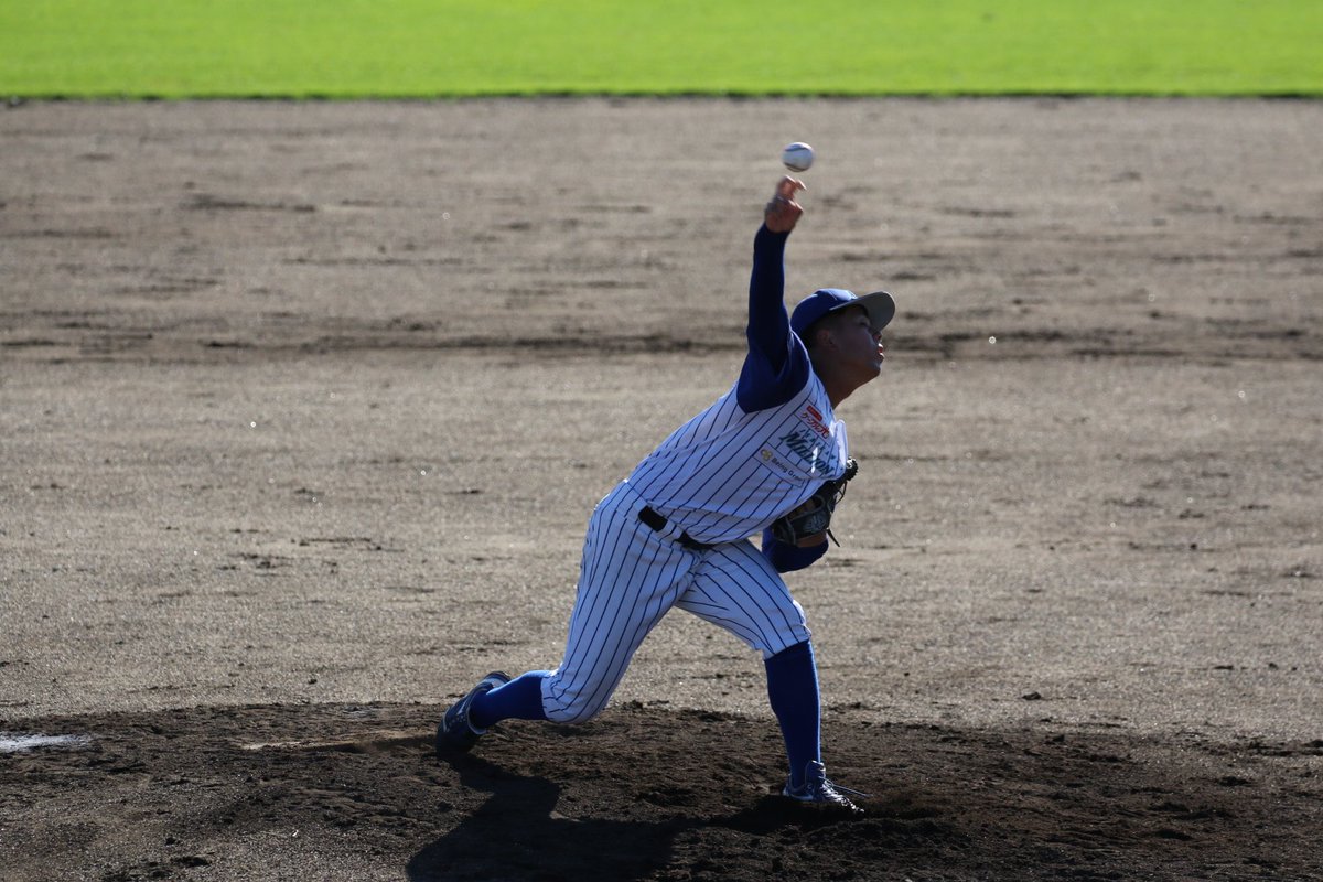 fastfiet's tweet photo. 6番手は、村井投手。
#石川ミリオンスターズ 
#日本海リーグ
2024/09/16 https://t.co/btUYNGLryr